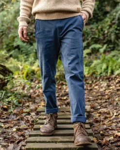 Pants|Best Sellers>Floris van Bommel 365 Organic Cotton Pants Dark Denim