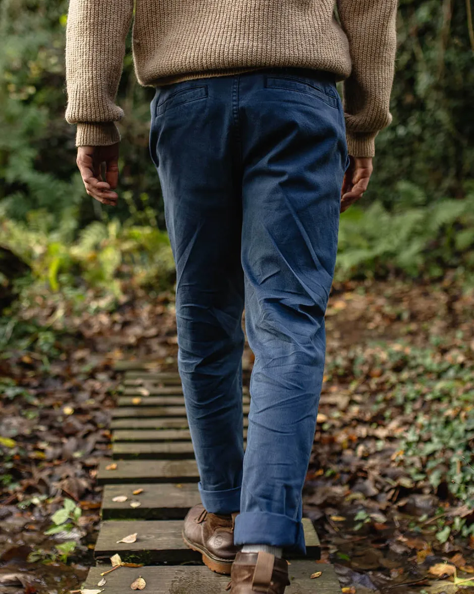 Pants|Best Sellers>Floris van Bommel 365 Organic Cotton Pants Dark Denim