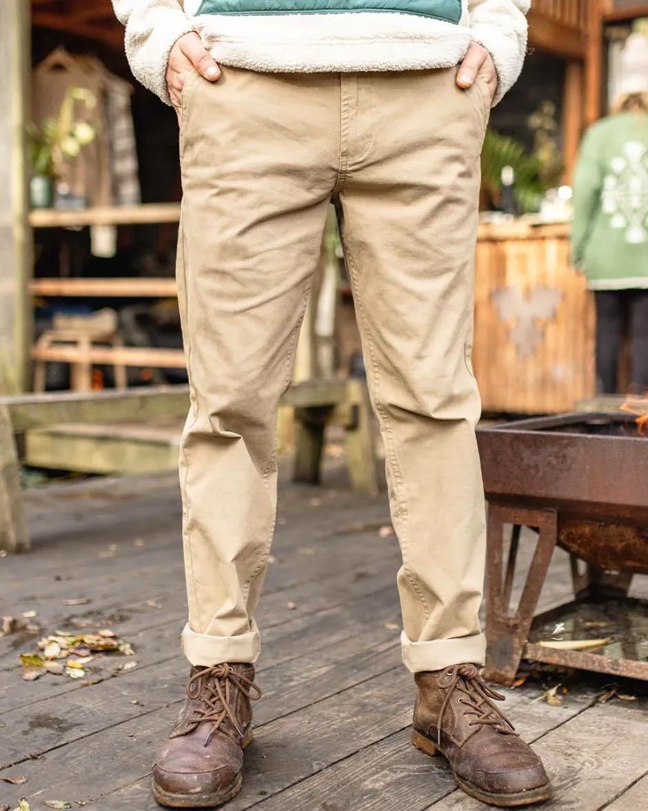 Pants|Best Sellers>Floris van Bommel 365 Organic Cotton Pants Chinchilla Brown