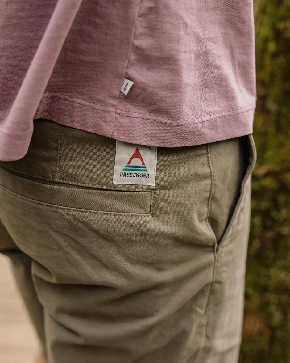 Shorts|Best Sellers>Floris van Bommel 365 Organic Cotton Short Dusty Olive