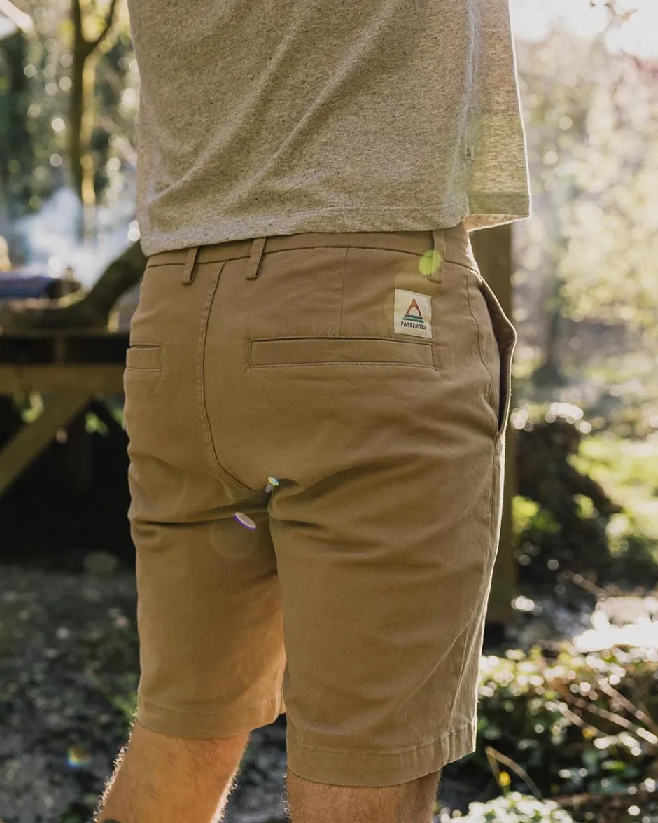 Shorts|Best Sellers>Floris van Bommel 365 Organic Cotton Shorts Chinchilla Brown