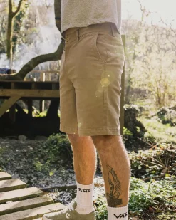 Shorts|Best Sellers>Floris van Bommel 365 Organic Cotton Shorts Chinchilla Brown