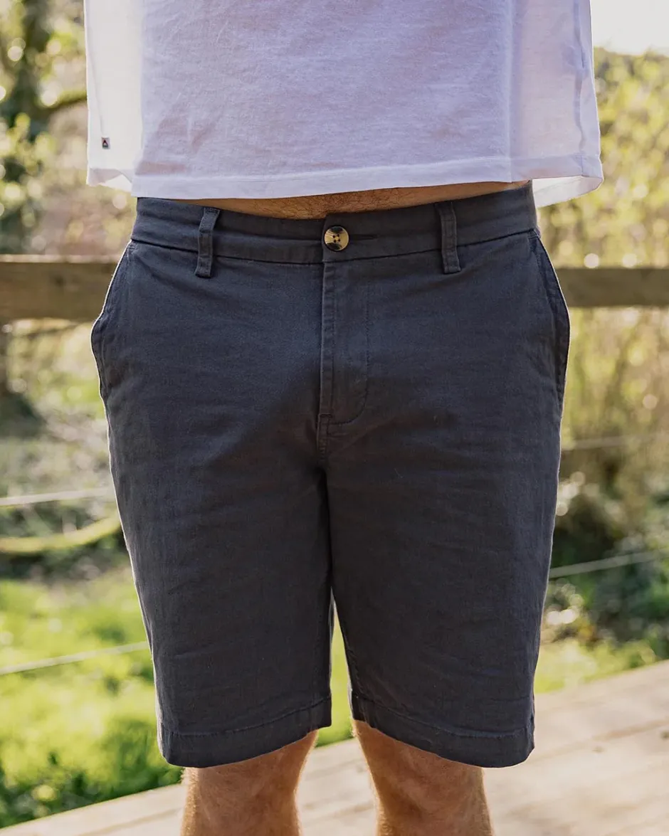 Shorts|Best Sellers>Floris van Bommel 365 Organic Cotton Shorts Charcoal