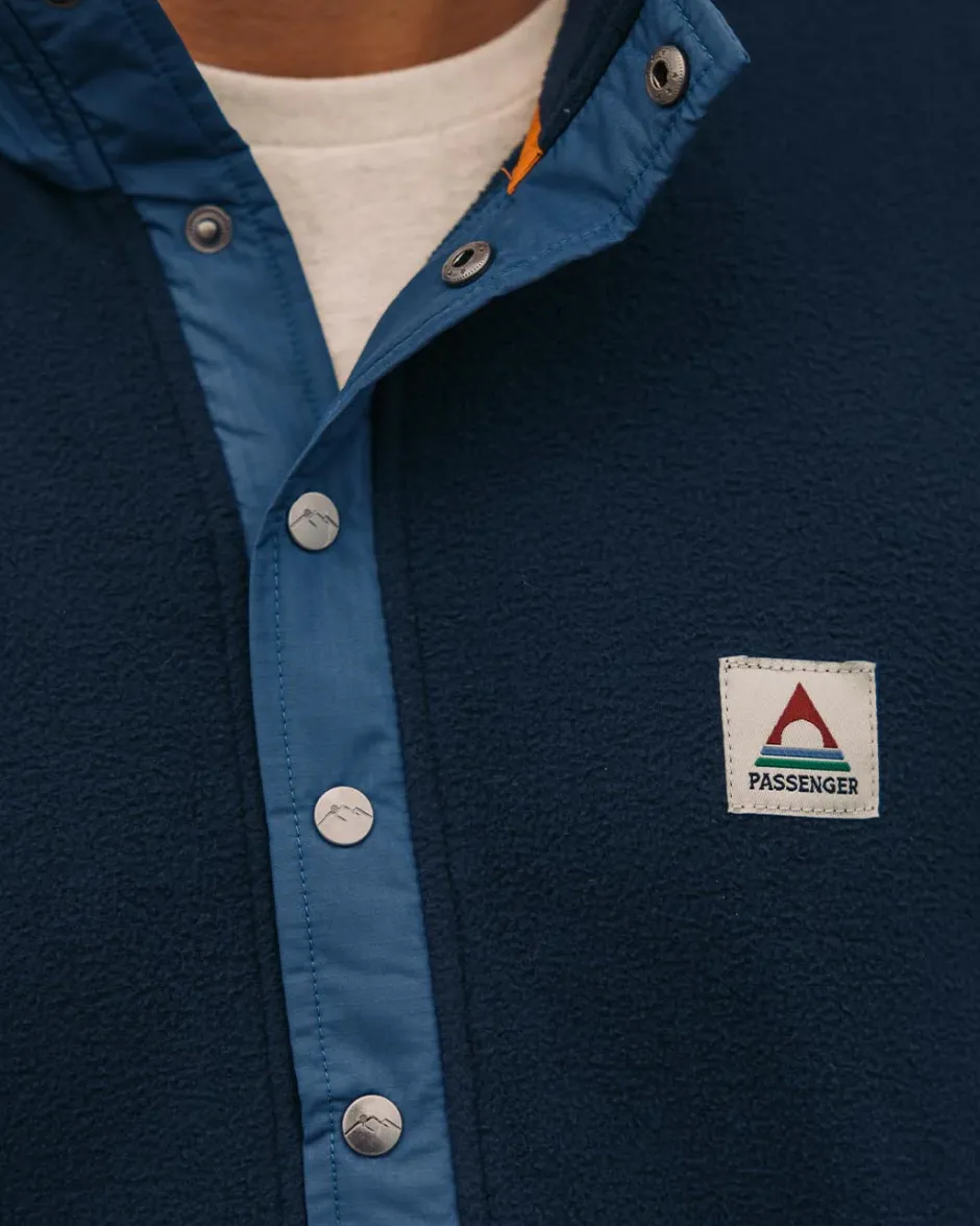 Fleece|Fleece>Floris van Bommel Adrift Recycled Polar Fleece Deep Navy