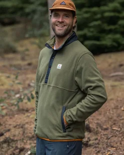 Fleece|Fleece>Passenger Adrift Recycled Polar Fleece Khaki