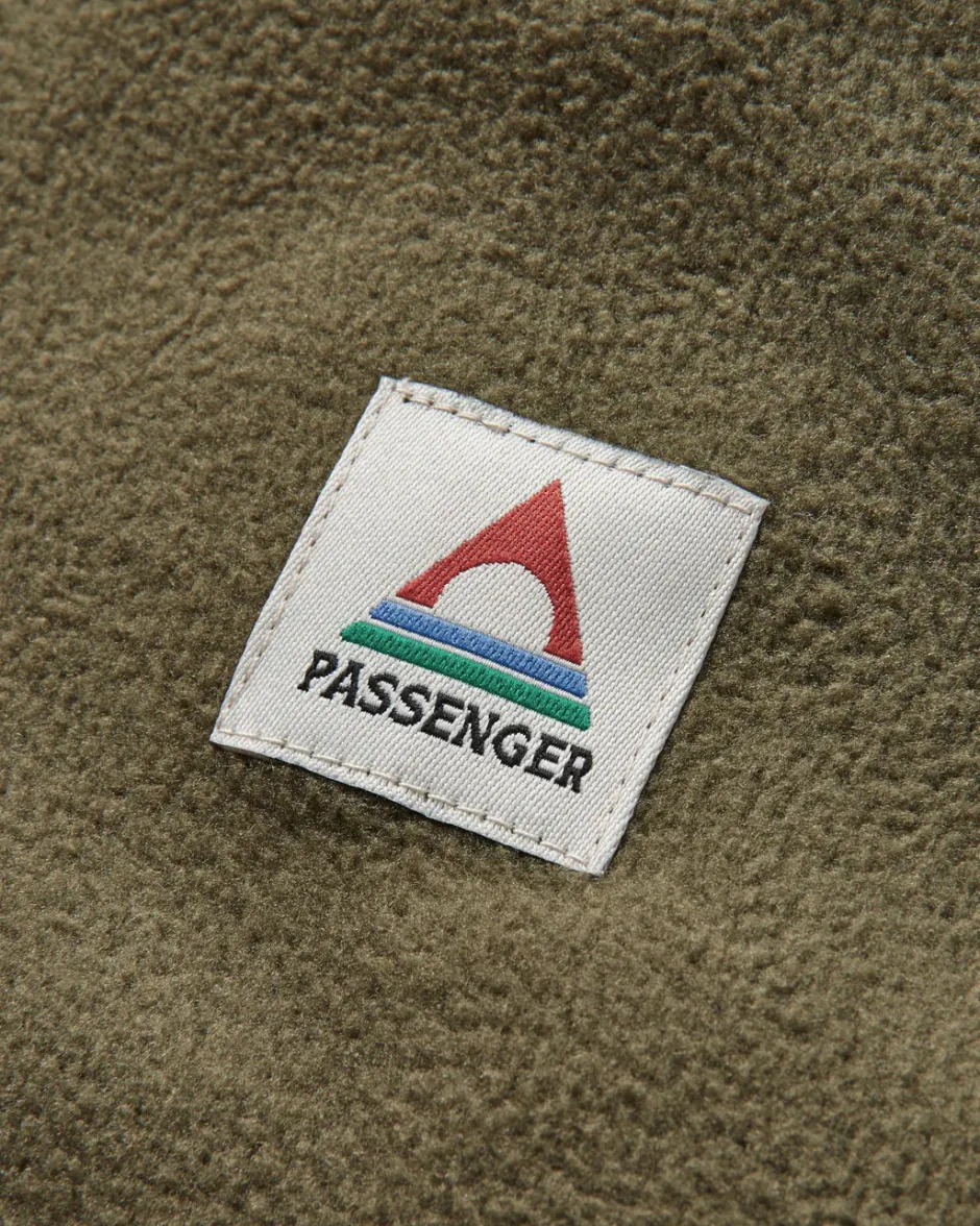 Fleece|Fleece>Passenger Adrift Recycled Polar Fleece Khaki/Oatmeal