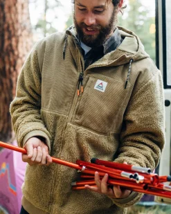 Fleece|Fleece>Floris van Bommel Adventure Recycled Deep-Pile Sherpa Fleece Biscuit