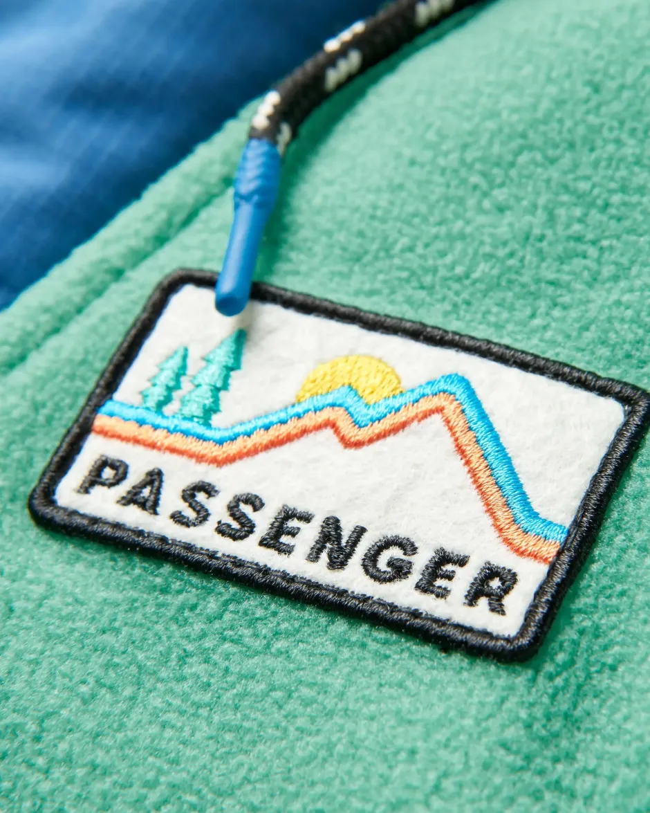 Fleece|Fleece>Passenger Alexander Recycled Polar Hooded Fleece Green Spruce