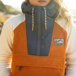Winter Road Trip Essentials|Best Sellers>Passenger Alexander Recycled Polar Hooded Fleece Sunrise Orange