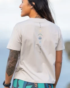Tops & T-Shirts|Activewear>Passenger Align Active Recycled T-Shirt Vintage White
