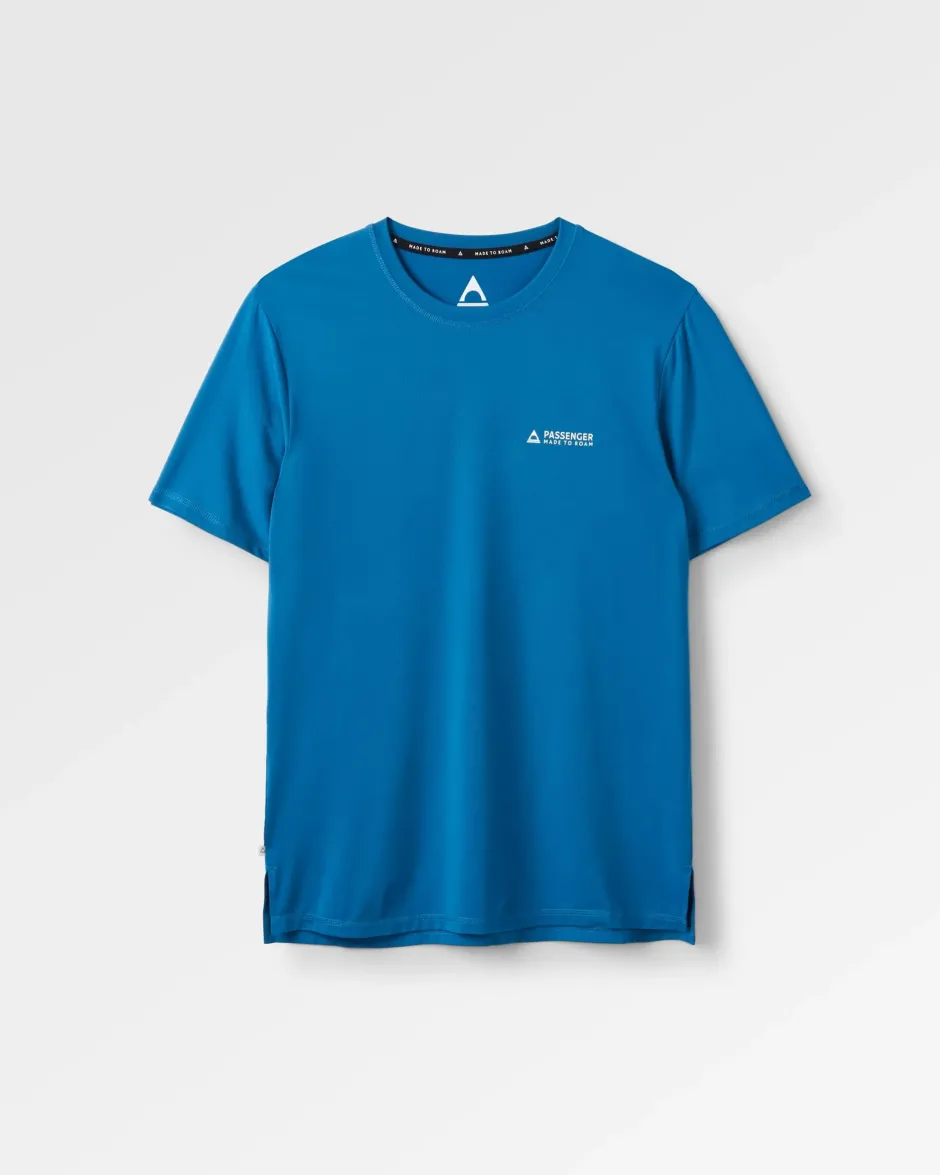 T-Shirts & Tank Tops|Activewear>Passenger All Day Active Recycled T-Shirt Blue Steel