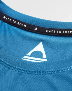 T-Shirts & Tank Tops|Activewear>Passenger All Day Active Recycled T-Shirt Blue Steel