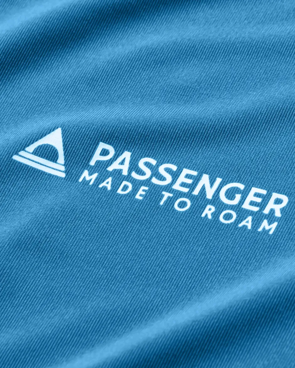T-Shirts & Tank Tops|Activewear>Passenger All Day Active Recycled T-Shirt Blue Steel