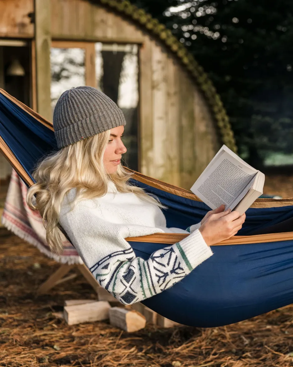 Knitwear|Women's Outlet>Passenger Ambiance Recycled Knitted Jumper Homespun Stripe Off White