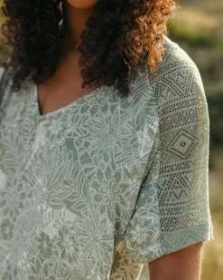 Dresses & Skirts|Women's Outlet>Passenger Ambrose Oversized Dress Pistachio Floral