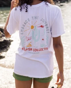 Tops & T-Shirts|Women's Outlet>Passenger Arabica Recycled Cotton Oversized T-Shirt White