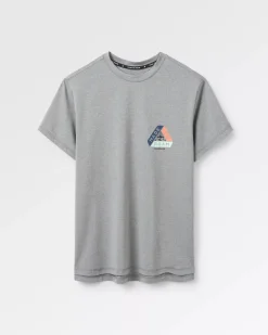 Tops & T-Shirts|Activewear>Passenger Aurora Recycled Active T-Shirt Grey Marl