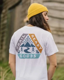 Tops & T-Shirts|Activewear>Passenger Aurora Recycled Active T-Shirt White