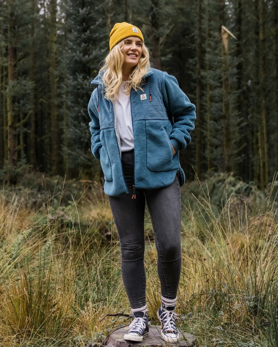 Fleece|Fleece>Passenger Awaken Recycled Deep-Pile Sherpa Fleece Washed Blue