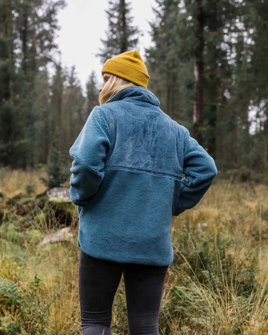 Fleece|Fleece>Passenger Awaken Recycled Deep-Pile Sherpa Fleece Washed Blue