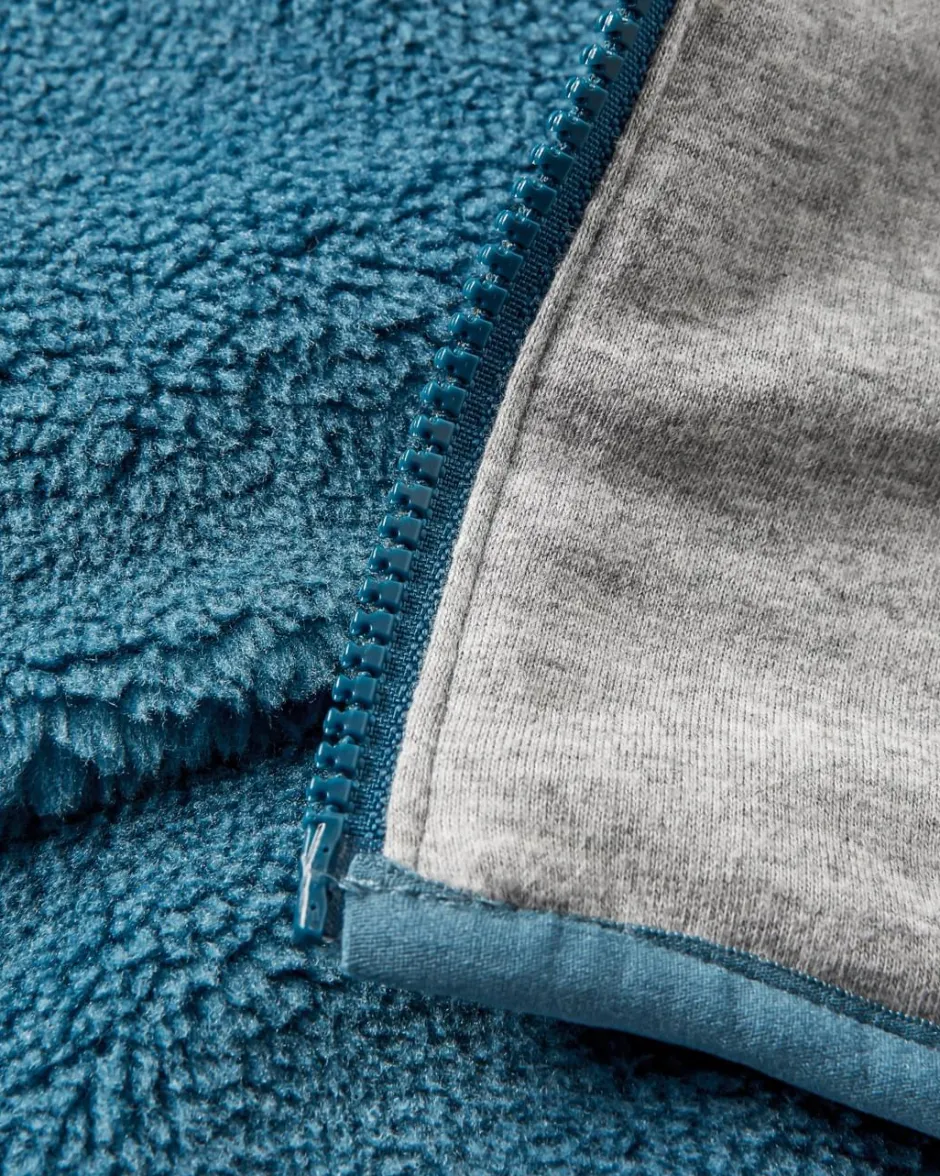Fleece|Fleece>Passenger Awaken Recycled Deep-Pile Sherpa Fleece Washed Blue