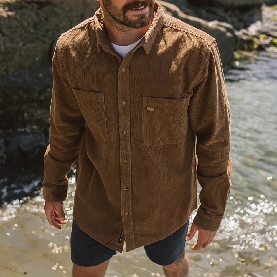 Shirts|Men's Outlet>Passenger Backcountry Cord Shirt Coconut