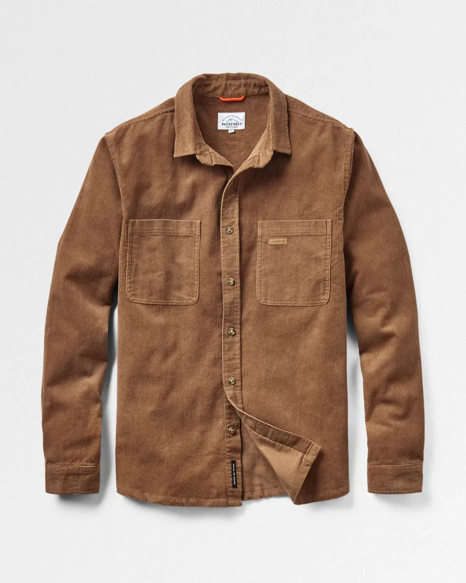 Shirts|Men's Outlet>Passenger Backcountry Cord Shirt Coconut