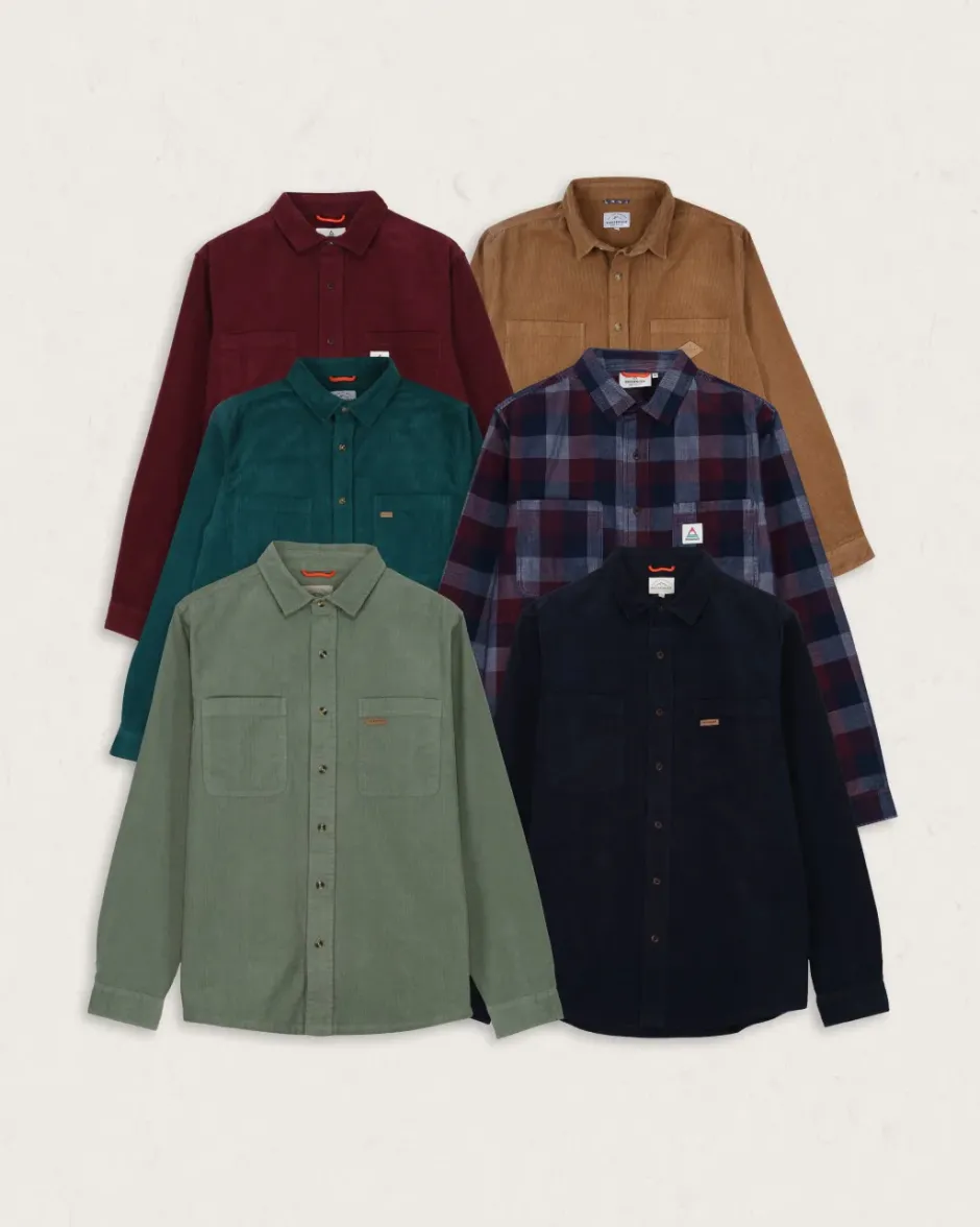Shirts|Men's Outlet>Passenger Backcountry Cord Shirt Coconut