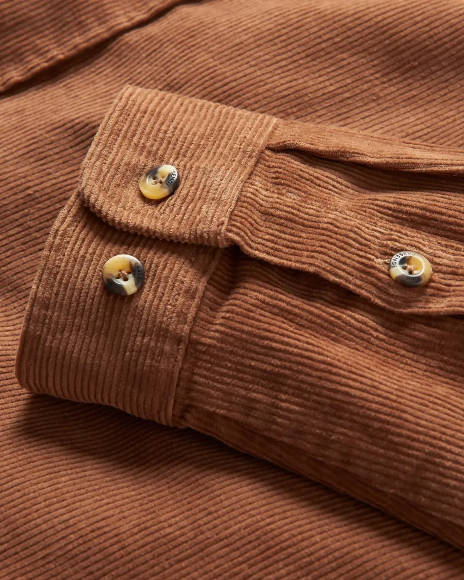Best Sellers|Shirts>Passenger Backcountry Cord Shirt Toffee