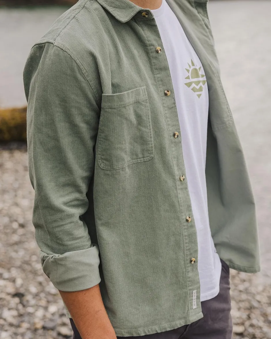 Shirts|Best Sellers>Passenger Backcountry Cord Shirt Pistachio