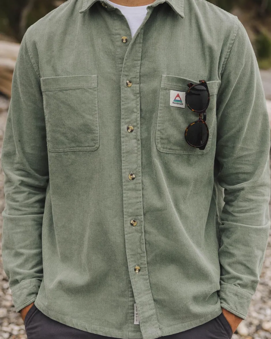 Shirts|Best Sellers>Passenger Backcountry Cord Shirt Pistachio