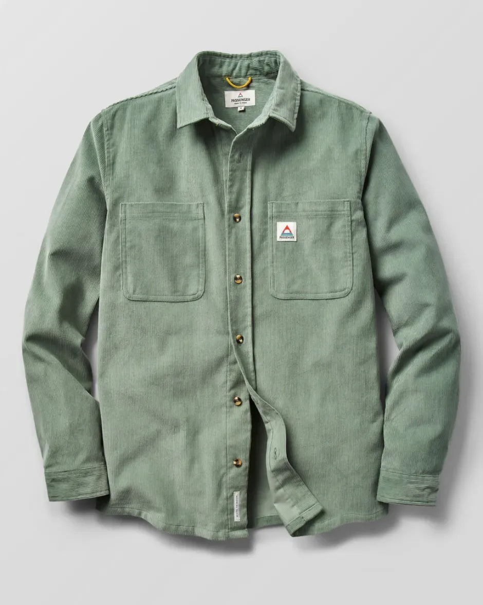 Shirts|Best Sellers>Passenger Backcountry Cord Shirt Pistachio