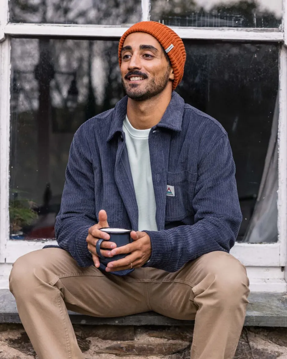 Shirts|Overshirts>Passenger Balsa Cord Overshirt Charcoal
