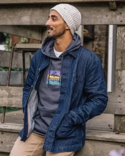 Shirts|Overshirts>Passenger Balsa Organic Denim Overshirt Denim Blue