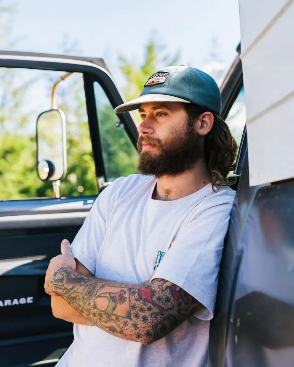 Accessories|Caps & Hats>Passenger Barrel Recycled Low Profile Cap Deep Ocean