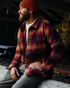 Shirts|Winter Road Trip Essentials>Passenger Barren Heavyweight Overshirt Wine