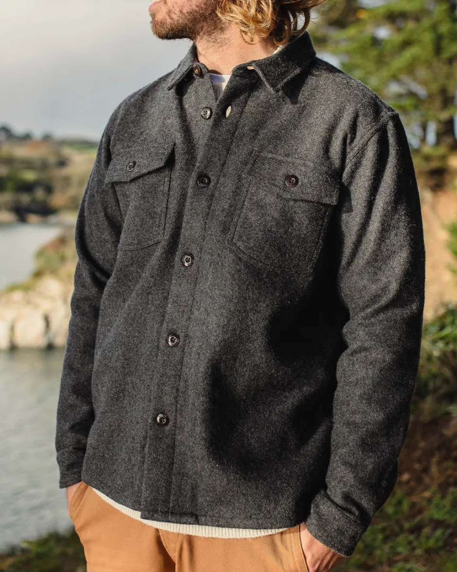 Men's Outlet|Men's>Floris van Bommel Barren Overshirt Grey Marl
