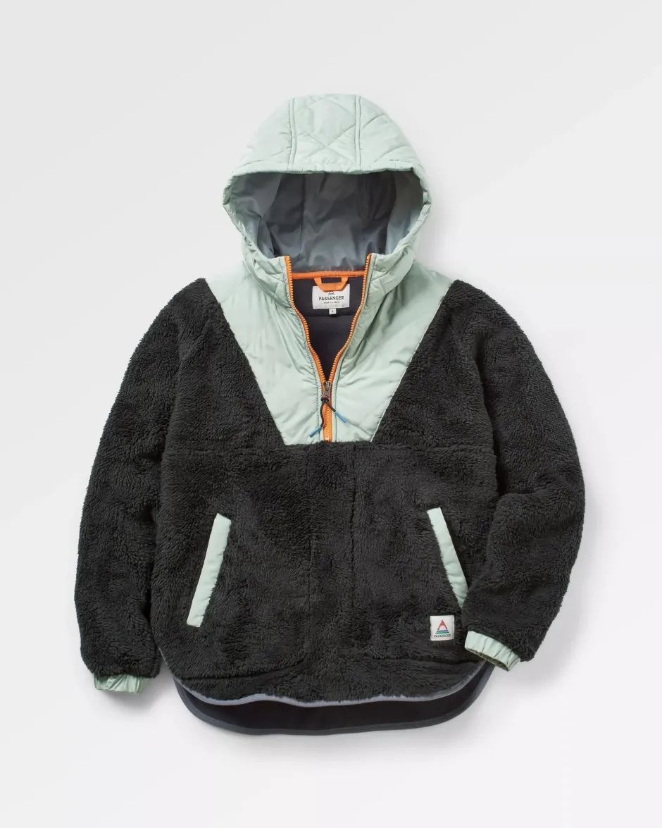 Women's Outlet|Women's>Passenger Beaumont Recycled Sherpa Hooded Fleece Black