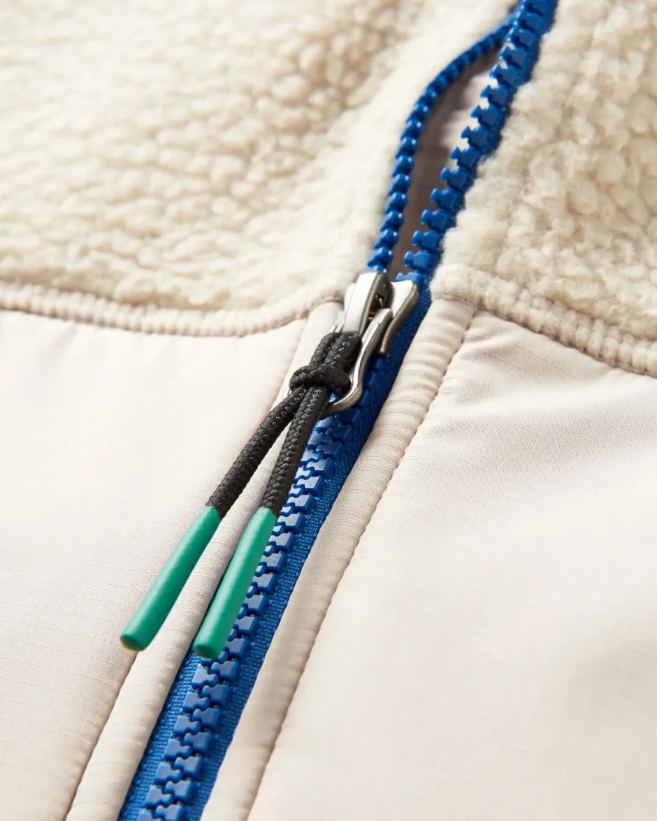 Fleece|Fleece>Passenger Beebalm Recycled Sherpa Fleece Vest Oatmeal