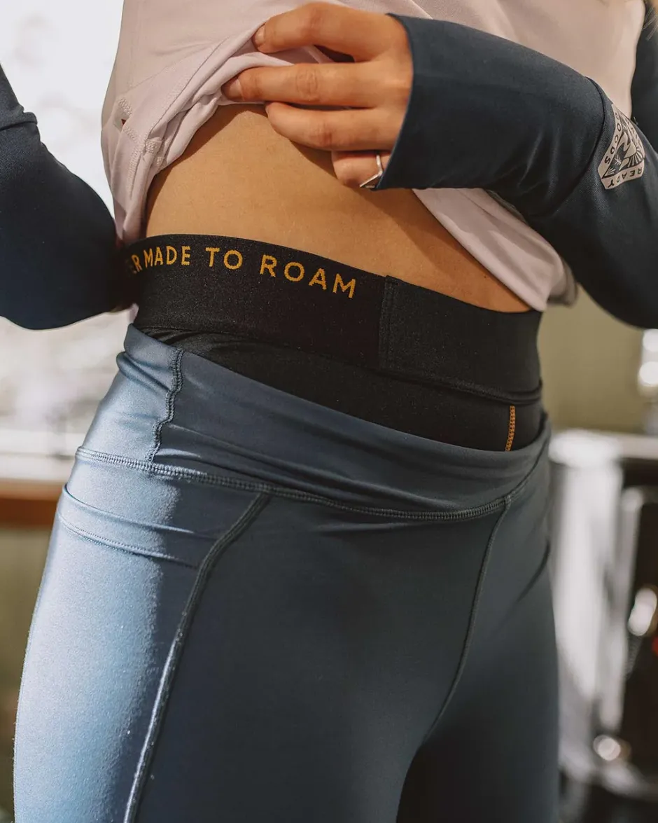 Leggings|Activewear>Passenger Blossom Recycled Base Layer Leggings Deep Navy