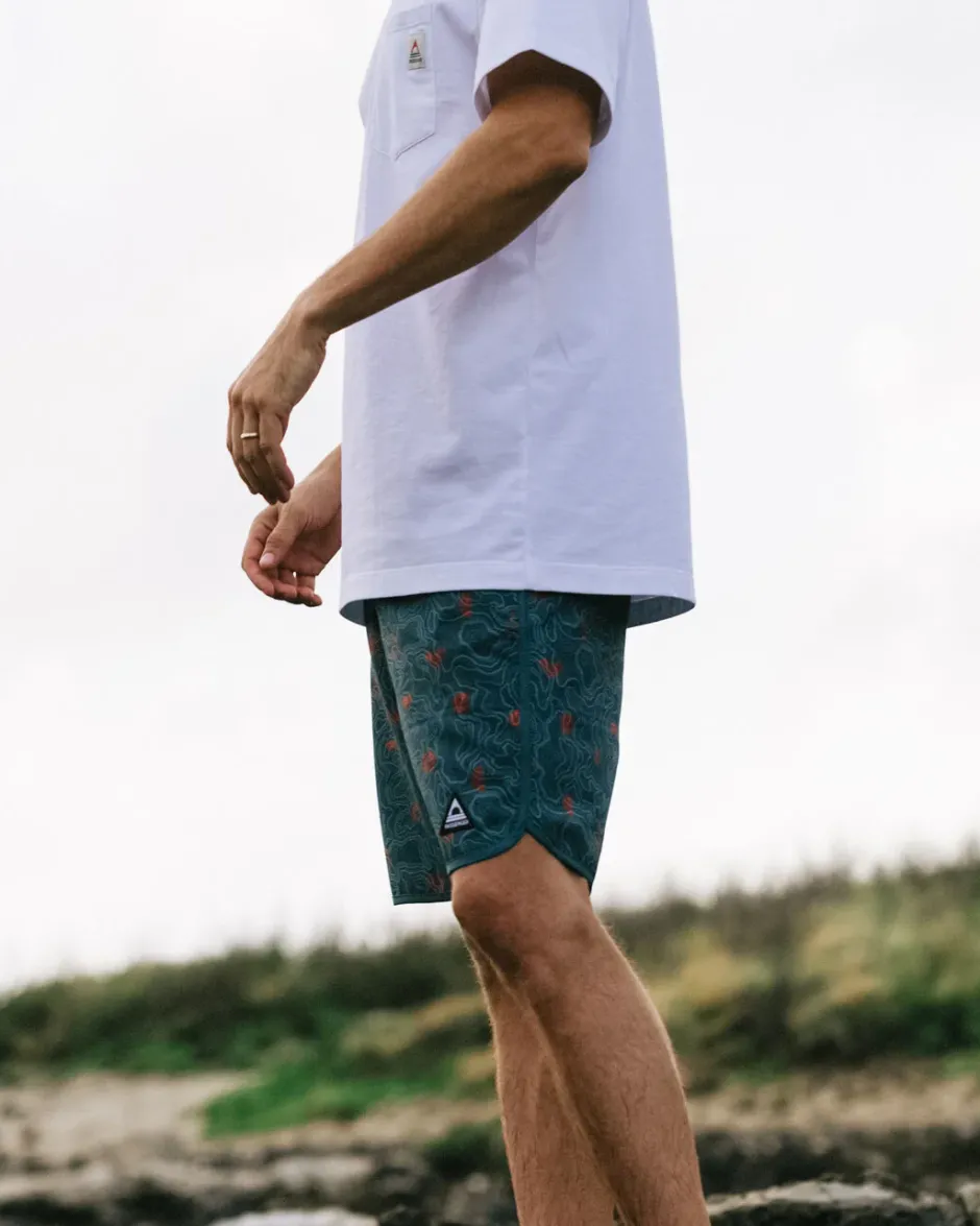 Surf Accessories|Surf Accessories>Floris van Bommel Breaks Recycled Boardshort Mediterranean Map