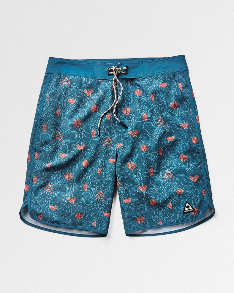 Surf Accessories|Surf Accessories>Floris van Bommel Breaks Recycled Boardshort Mediterranean Map