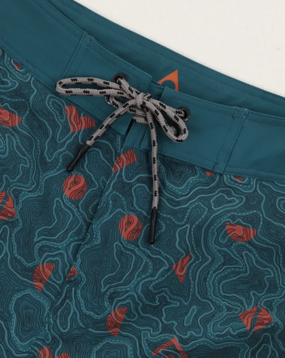 Surf Accessories|Surf Accessories>Floris van Bommel Breaks Recycled Boardshort Mediterranean Map