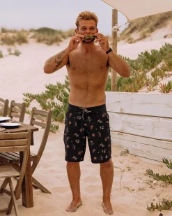 Surf Accessories|Surf Accessories>Floris van Bommel Breaks Recycled Boardshort Taco Time Black
