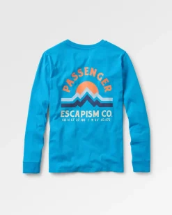 Tops & T-Shirts>Passenger Breathe Recycled Cotton LS T-Shirt Atlantic Blue