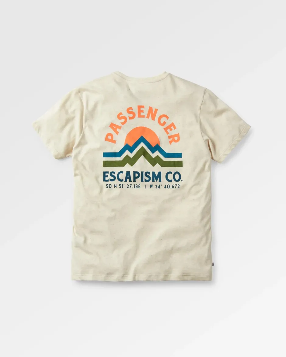Tops & T-Shirts>Passenger Breathe Recycled Cotton Marl T-Shirt Milky Marl