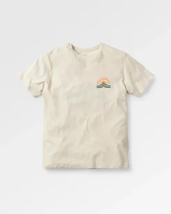 Tops & T-Shirts>Passenger Breathe Recycled Cotton Marl T-Shirt Milky Marl