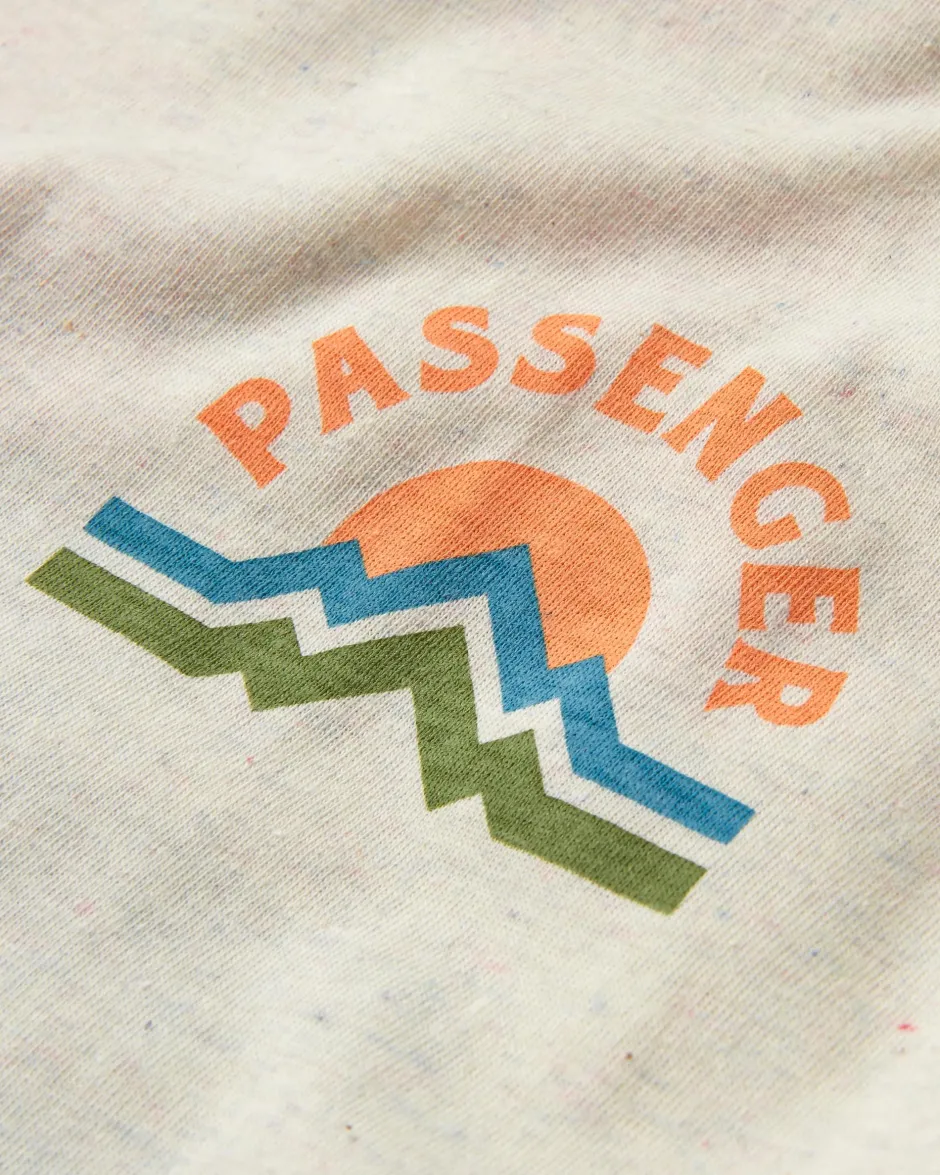 Tops & T-Shirts>Passenger Breathe Recycled Cotton Marl T-Shirt Milky Marl