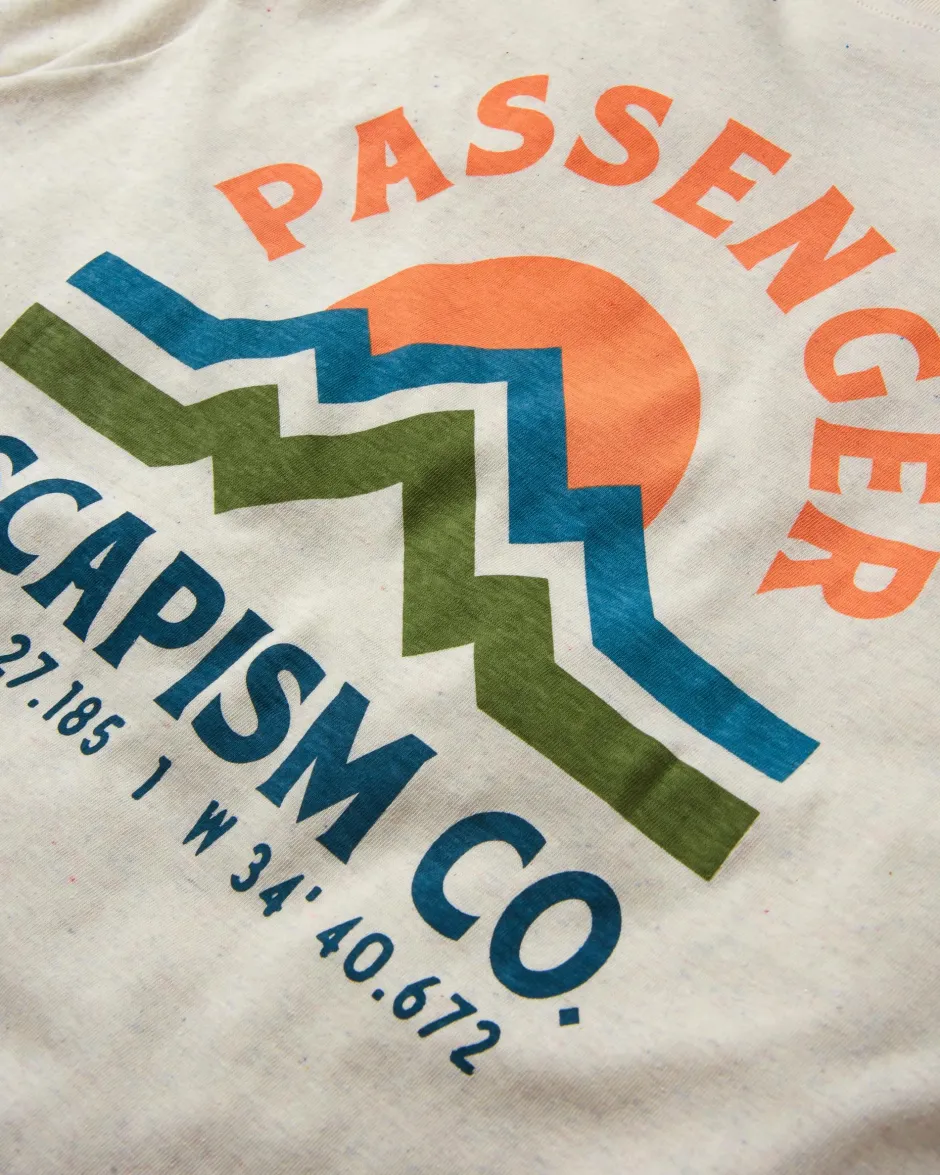 Tops & T-Shirts>Passenger Breathe Recycled Cotton Marl T-Shirt Milky Marl