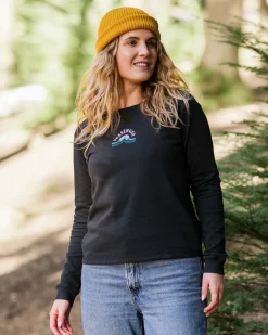 Hoodies & Sweatshirts>Passenger Breathe Recycled Cotton Sweatshirt Black